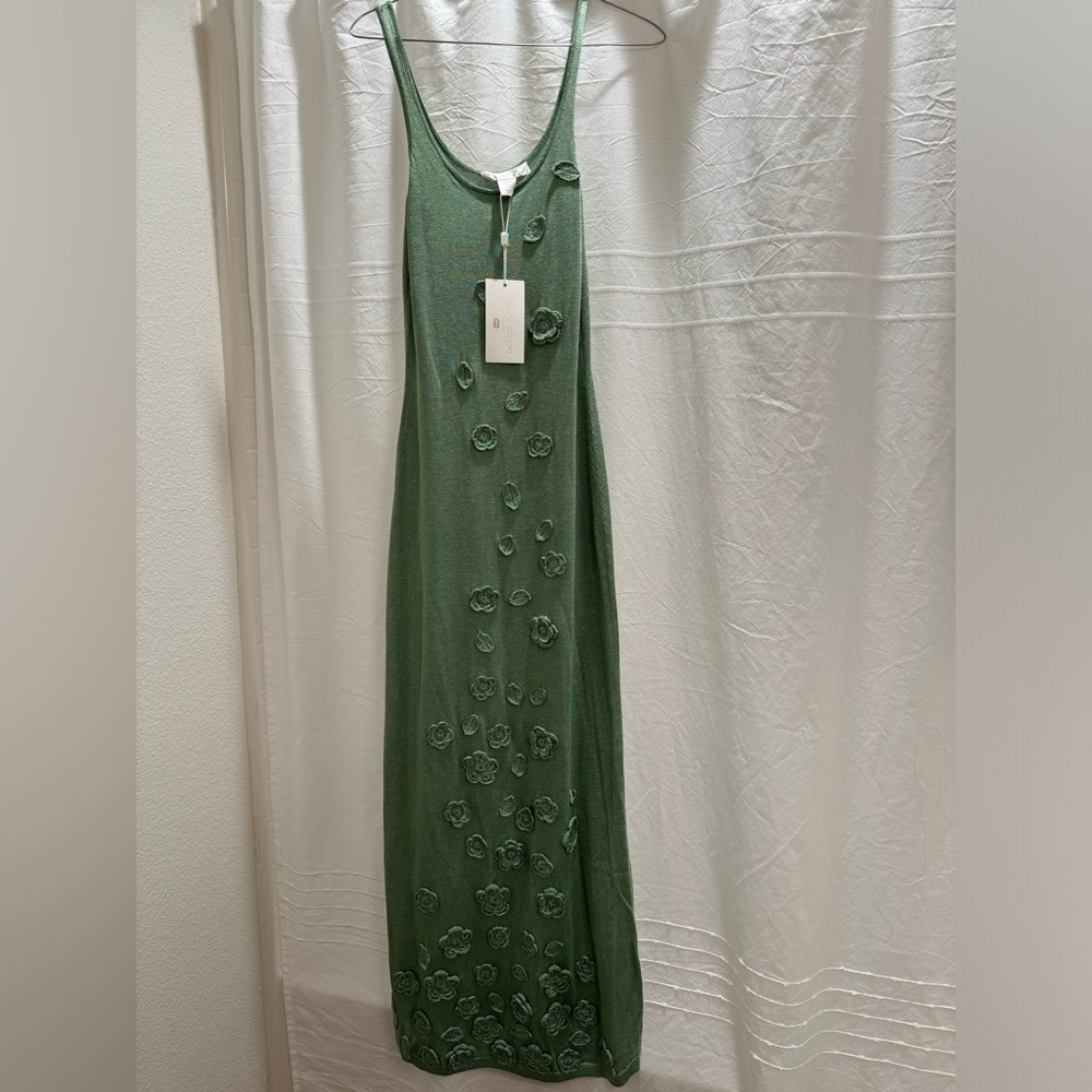 Caroline Constas - Green/shimmer maxi dress